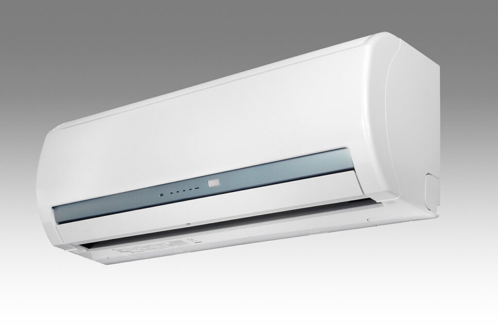 Wall-mounted ductless HVAC unit for efficient indoor climate control