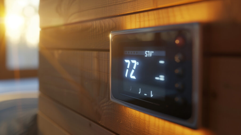 digital thermostat display